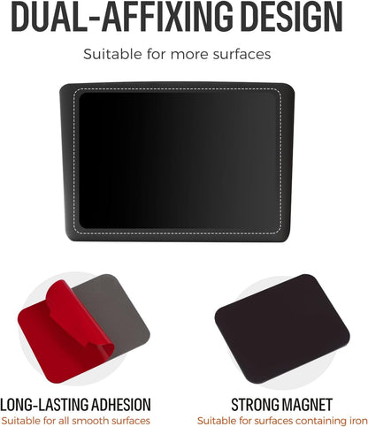 loukin Magnetic & Adhesive Dry Erase Marker Holder with Diver, 1 Small + 1 Mini, Magnetic Storage Organizer for Whiteboard or Refrigerators (Black)