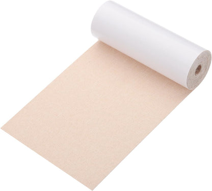 PATIKIL 70x4.4 Inch Linen Repair Tape, Repair Fabric Patch Self Adhesive Couch Patch Line Repair Patch for Furniture Sofa Car Seats Office Chairs, Light Beige