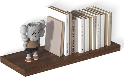 12 Inch Deep Floating Shelves for Wall 1 Pack Floating Shelves Large Storage Space Wall Mount Shelf for Living Room Kitchen Bathroom 30" W x 12" D x 1.2" H Walnut