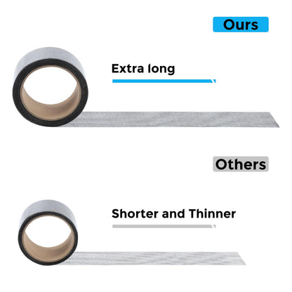 Black Window Screen Repair Tape, 2 in X 15 FT (180IN) Screen Repair Kit for Windows or Doors, Strong Adhesive Screen Patch Fiberglass Screen Tape Mesh Repair