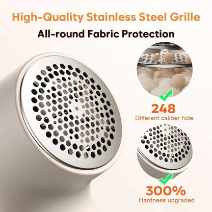 𝗥𝗲𝗰𝗵𝗮𝗿𝗴𝗲𝗮𝗯𝗹𝗲 Fabric Shaver, coldSky Lint Remover for Clothes with 3 Replaceable Blades, Electric Lint Shaver with Digital Display, 3-Speeds Defuzzer for Removing Fuzz and Pill from Sweater