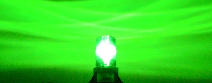 B125WS24 GREEN 24V 28V AC DC 28W STEADY-ON LIGHT BEACON EMERGENCY SAFETY WARNING