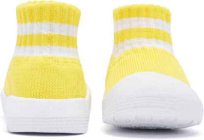 Eashi Baby Boy Girl Non-Skid Indoor Infant Walking Shoes Breathable Warm Elastic Sock Shoes with Memory Sole Protect Toes Outdoor Sneakers
