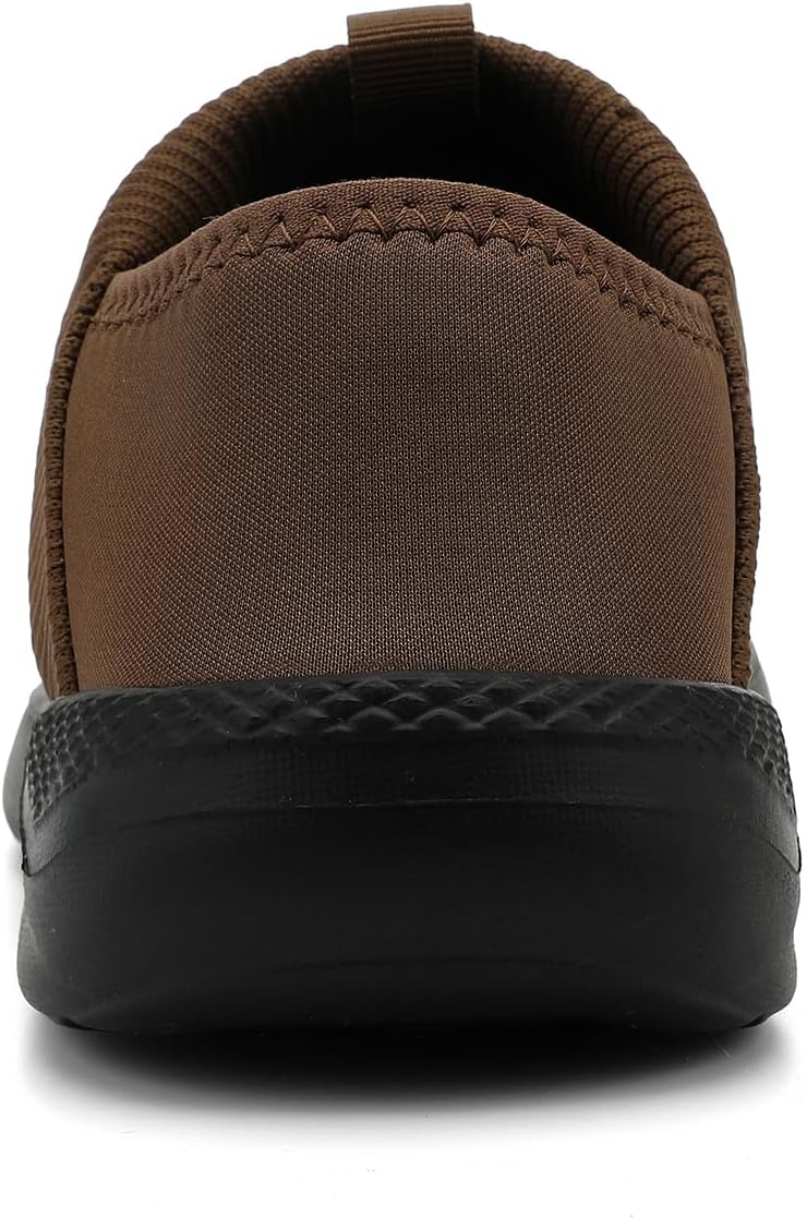 KUBUA Slippers for Men and Womens Indoor House Shoes Plush Slip on Outdoor Garden Loafers