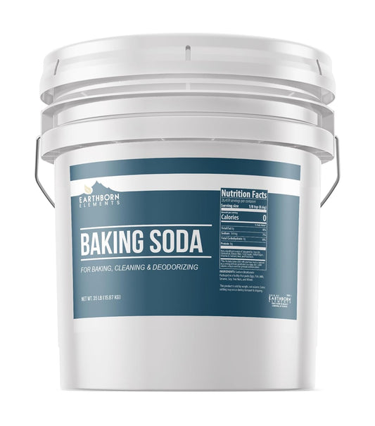 Earthborn Elements Baking Soda (35 lbs) Cooking, Baking, Cleaning, Deodorizing