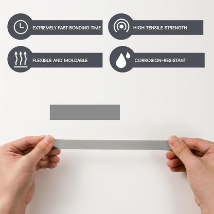 Self Fusing Silicone Tape 4 Rolls 1 in x 10' Grey Waterproof Rescue Tape Rubber Leak Silicone Self-amalgamating Tape for Plumbing, Sealing Pipes, Hose Repair, Outdoor Coax and Tool Fixation