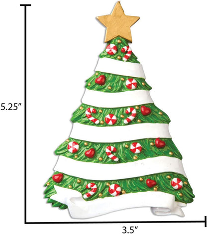 Personalized Grandparents Ornament 2024 by Elves - First Christmas Family Tree Gift for Grandma and Grandpa With Grandchildren