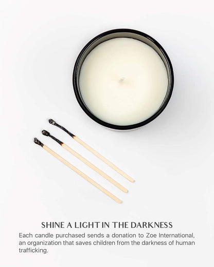 Benevolence LA Eucalyptus & Chamomile Scented Candle | Soy Candles, Black Candle for Home | Gifts for Women and Men | Home Fragrance | Aromatherapy | 8oz, 45 Hour Burn