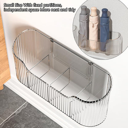 2 Piece Cabinet Door Organizer,Self Adhesive Kitchen Cabinet Organizer,Cabinet Door Storage Box for Bathroom/Kitchen/Living room,Storage shelf rv must haves. (Large+Small)