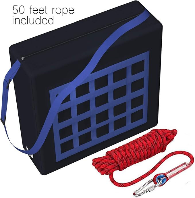Fire Emergency Escape Bag for Pets up to 100 Pounds - Rope 50ft Incl. - Safety Equipment Carrier - Rapid Rescue Bag for Pets Animals (Large 28"x21"x14") - Life-saving Tool for Dogs, Cats - Rescue Sack