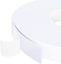 1 in Wide x 1/8 in Thick x 33FT Foam Weather Stripping Door Seal,Window Sealing Tape，Single-Sided Self-Adhesive Insulation Sealing Strip White