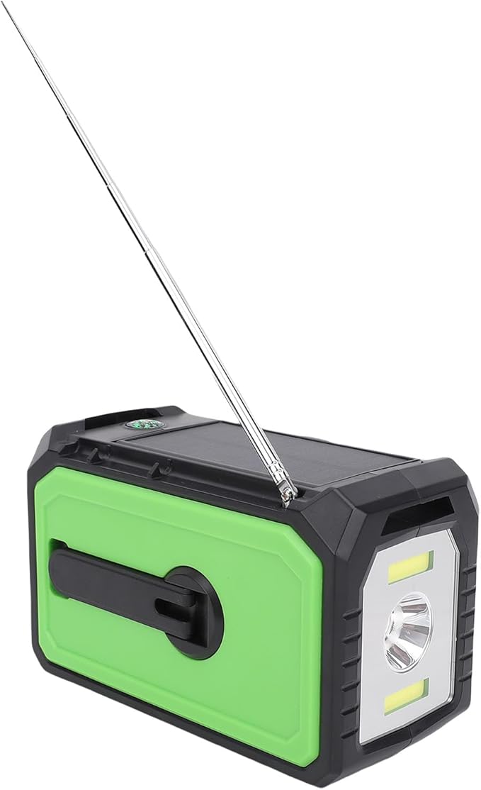 Solar Hand Crank Radio AM FM WB Emergency Radio with 16000mAh Power Bank SOS Flashlight Compass Reading Light for Outdoor Survival Camping Hiking