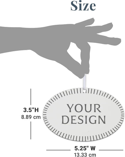 Let’s Make Memories Personalized Christmas Ornament - for Sisters - 2024 Christmas Ornament - Wood - Oval - 2–6 Names - Heartstrings