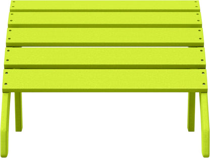 WestinTrends Dylan Outdoor Patio HDPE Adirondack Ottoman Footrest, Lime