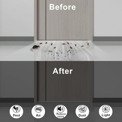 Weather Stripping Door Seal Strip, High Density Foam Sealing Strip, Door Seal for Doors Windows, Weatherproof Foam Seal Tape, Noise Reduction(1/2 in x 1/8 in x 16.5Ft)