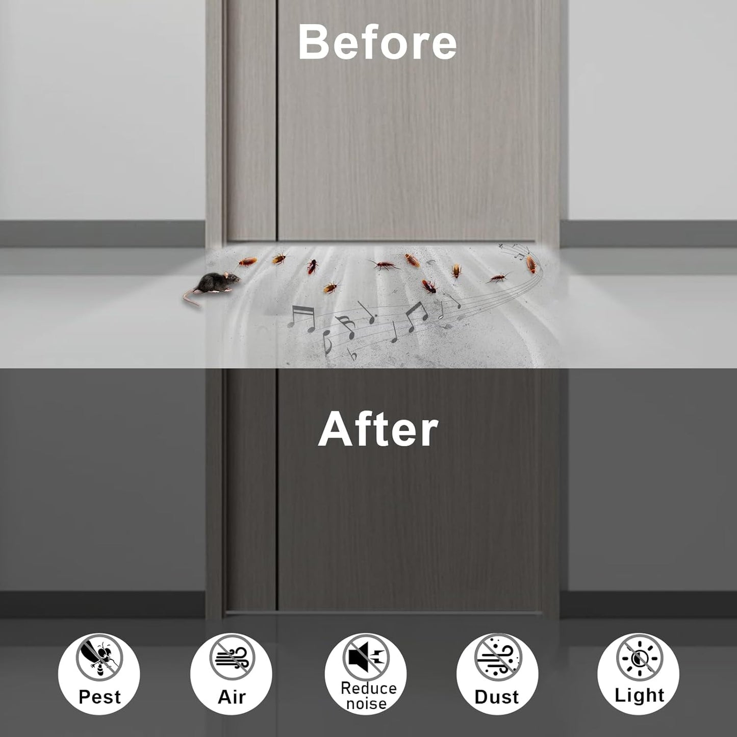 Strong Adhesive Weather Stripping for Doors and Windows, High Density Door Seal, SoundProof Weatherproof Foam Insulation Tape, Windproof, Anti-Scratch Weatherstrip (3/4 in x 1/2 in x 13Ft)