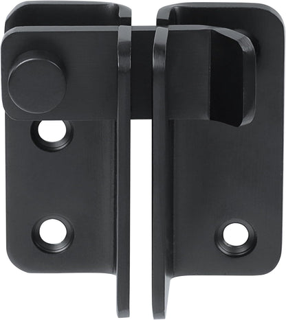 Alise Flip Latch,Gate Latches Slide Bolt Latch Safety Door Lock Catch for Barn Cabinet Pet Cage Wood Fence Bathroom Garage Window,SUS304 Stainless Steel Gate Hardware Locks,Matte Black,MS5009-B