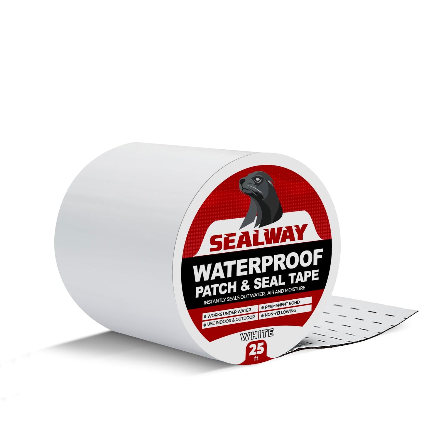 White RV Roof Sealant Tape, 4" x 25' Waterproof Repair Seal Tape – Extra Thick, UV-Resistant, Weatherproof Patch for Permanent Leak Sealing on RVs, Trailers, and Mobile Homes