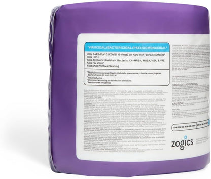 Zogics Antibacterial Disinfecting Wipes – For Sanitizing and Cleaning Surfaces and Equipment, EPA Registered Antibacterial Cleaning Wipes (1 Roll of 800)