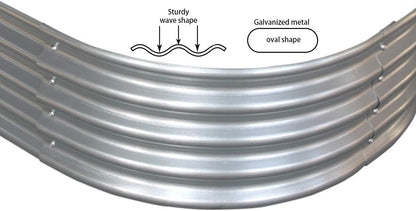 9 ft x 3 ft Raised Garden Bed Metal Elevated Planter for Vegetable Flower Herb (2pk)