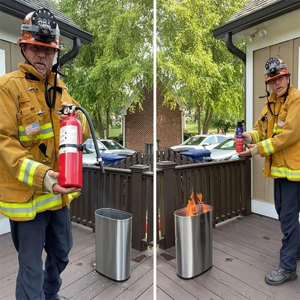 Prepared Hero Fire Spray - Mini Fire Extinguishers for House, Car, Garage - Kitchen Small Fire Extinguisher for Home, 100% Organic - Compact, Portable & Easy to Use, Non-Toxic - 4 Pack