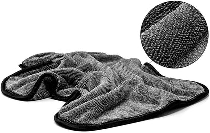 SOFTBATFY Microfiber Car Drying Towel, Shiny Bath Drying Towel Shower Cubicles Cloth for Water Removal in Shower and Bathroom (16x16inches*3pack)