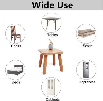 Felt Furniture Pads-136 Pieces Felt Pads for Furniture Beige 5mm Thick, Floor Savers for Furniture Anti Scratch, Best Floor Protectors with Case for Hardwood Floors