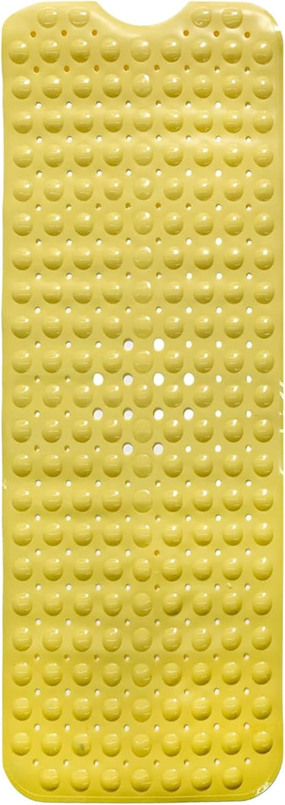 ENKOSI Bath Mat - Large Non Slip Bathtub & Shower Mat - Extra Long 40 x 16 Inch Bathroom Mats for Tub Nonslip Anti Slip Bathmats (Yellow), 1 Pack