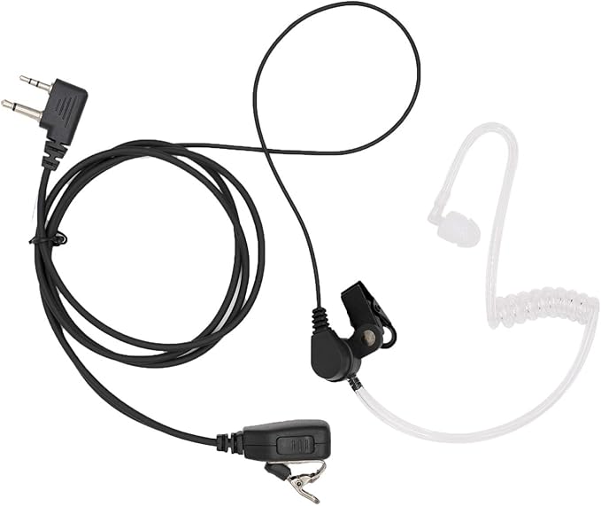 Transparent Acoustic Tube Earpiece Headset Compatible with Midland GXT1000 GXT1050 LXT500 LXT600VP3 Radio