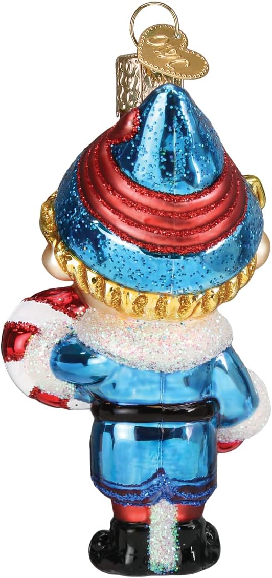 Old World Christmas Hermey The Elf Glass Blown Ornament for Christmas Tree