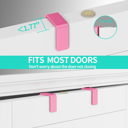 HapiRm Over Door Organizer Storage - Hanging Door Organizer with 4 Metal Large Capacity Baskets and Adjustable Coat Hook for Bathroom Bedroom Kitchen Pantry Closet Cabinet