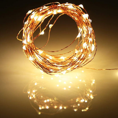 Led Fairy Lights Battery Operated, 4 Packs Mini Battery Powered Copper Wire Starry Fairy Lights for Bedroom, Christmas, Parties, Wedding, Centerpiece, Decoration (5m/16ft Warm White)