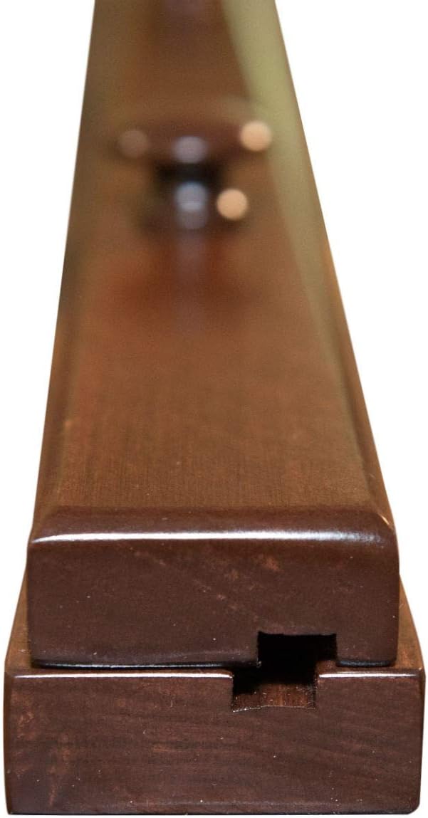 RRD Quilt Hanger for Wall for Display (60") Amish Made Wooden Quilt Rack Wall Mount - Rustic Tapestry Quilt Wall Hangers (Maple Wood, Coffee Stain, 60" Long)