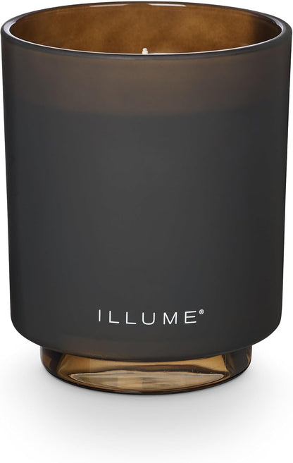 ILLUME Refillable Boxed Glass Candle, Woodfire