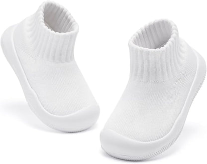 Eashi Baby Boy Girl Non-Skid Indoor Infant Walking Shoes Breathable Warm Elastic Sock Shoes with Memory Sole Protect Toes Outdoor Sneakers