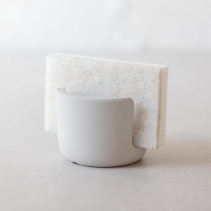 Selegna Diatomite Stone Sponge Caddy – Quick Drying Diatomaceous Earth Sink Organizer – Instant Drying Kitchen Sponge Holder for Sink – Compact Stone Sponge Holder