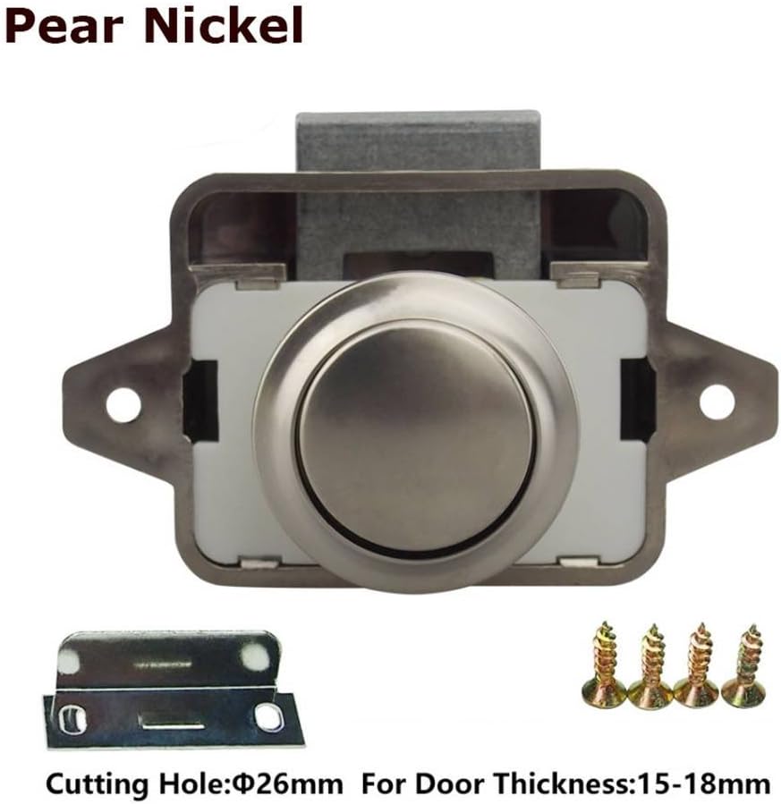 Encell Set of 5 Push Button Latch Cupboard for RV Camper Motor Home Caravan