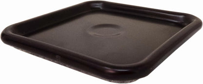 softtouch 1 3/4" Square Carpeted Bottom Furniture Caster Cups, Protect Hardwood Floors, Brown/Grey (12 Pack), 4292495N