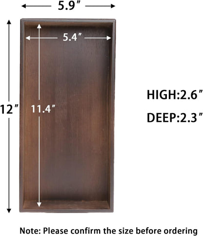 Bamboo Drawer Organizer - Kitchen Utensil Organizer Silverware Tray Cutlery Holder，Office Desk Supplies and Accessories,12 * 5.9 * 2.6,Nut-brown