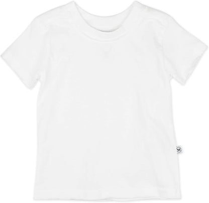 HonestBaby 5-Pack Short Sleeve T-Shirts 100% Organic Cotton Baby, Toddler, Little Kid, Boy, Girl, Unisex