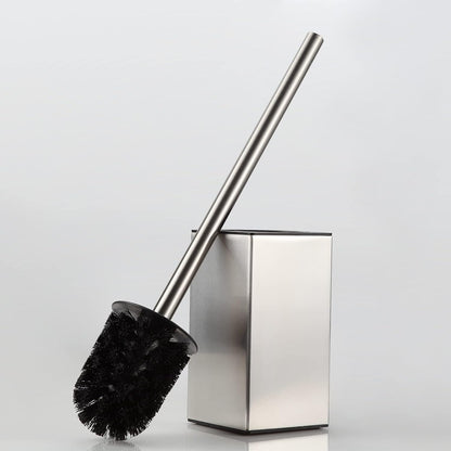 BGL Toilet Brush Holder Stainless Steel 304 Standing Brushed Nickel Square Toilet Bowl Brush for Bathroom Storage and Organization