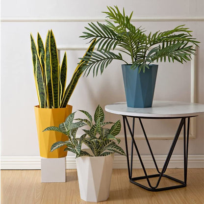 6pcs Trash Can Wastebasket Plastic 2.6 Gallon Garbage Can Container Rubbish Trash Bin Paper Basket Office Organizer for Bedroom Office Bathroom,10Litre-6 Colors