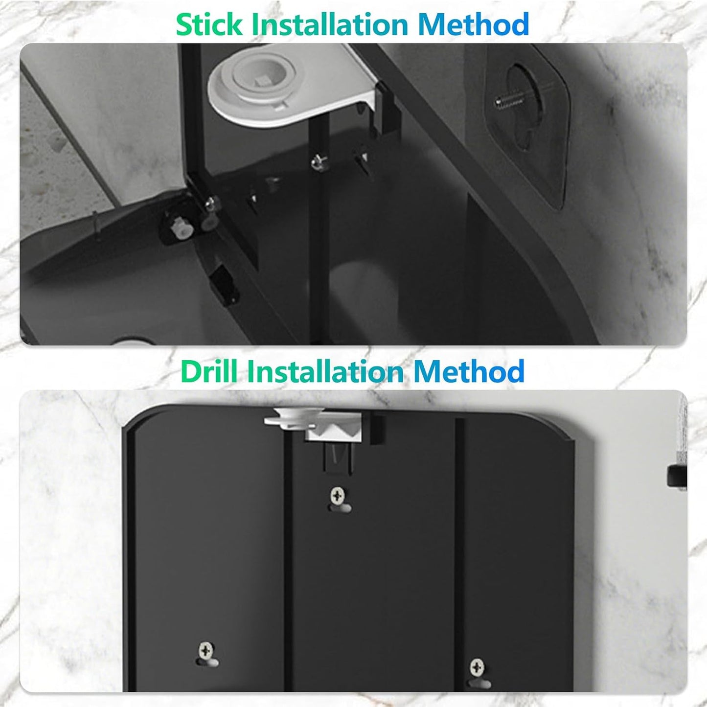 Paper Towel Dispenser Wall Mount - Adhesive Paper Wowel Holder for Bathroom Compact, Touchless Hand Towel Dispenser for Kitchen 200 Sheet