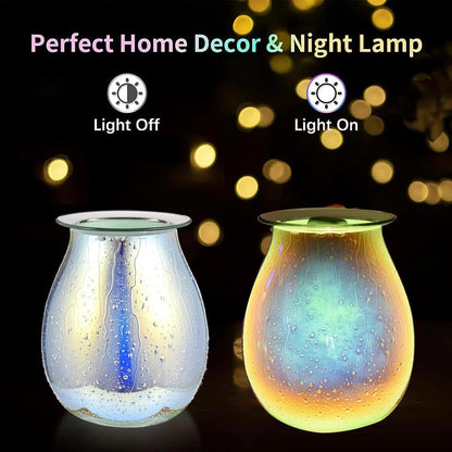 Dicimi Wax melt Heater, Electric Fuel Heater, Glass Wax Heater - for Home, Kitchen, Living Room, Bedroom, SPA (Water Drop)