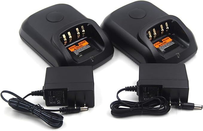 (2-Pack) WPLN4232 Rapid Charger Compatible for Motorola XPR3300 XPR6550 XPR7550 APX4000 XPR6300 XPR6350 XPR6500 XPR6580 XPR7350 XPR7580 XPR3500 XPR7550e XPR7350e XPR3500e DP3400 WPLN4226 PMPN4174