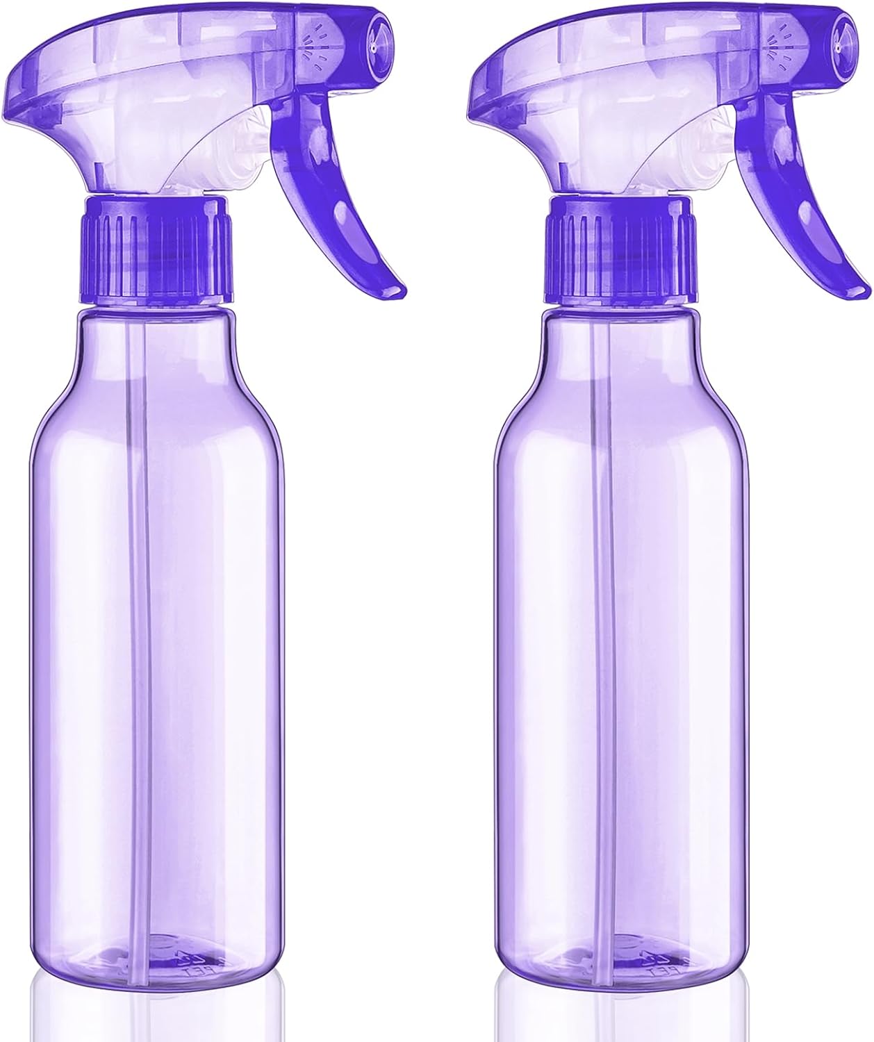 Cosywell Empty Spray Bottles 8.8oz/260ml 2 Pack Plastic Spray Bottle for Cleaning Mist/Stream Refillable Container Water Spraying Bottle for Cooking Hair Care Essential Oils(Purple)