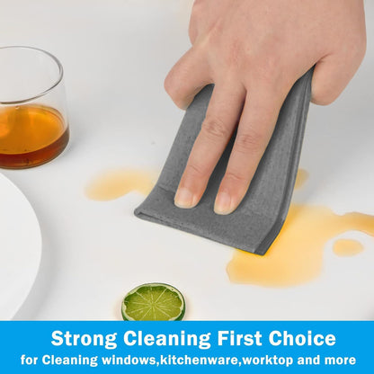 HOMEXCEL Swedish Dishcloths for Kitchen 10 Pack, Sponge Dish Cloth for Counters & Washing Dishes, Reusable and Absorbent Paper Towels, Grey