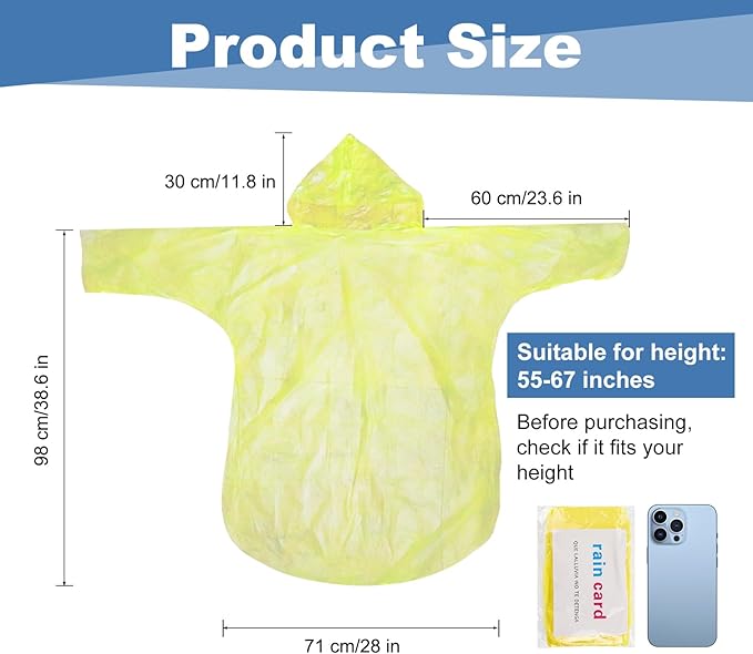 twoworld 150 Pcs Disposable Rain Ponchos for Women Bulk,Emergency Ponchos Rain Adult for Men Women Kids Travelling Camping Hiking