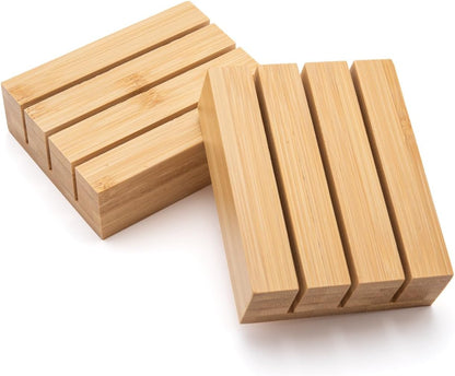 Bamboo Drawer Organizer with Knife Blocks - Silverware Organizer & Utensil Drawer Organizer, Cutlery Tray with Dividers, 7-9 Slots- Premium Kitchen Organizer for Utensils & Flatware (Natural)