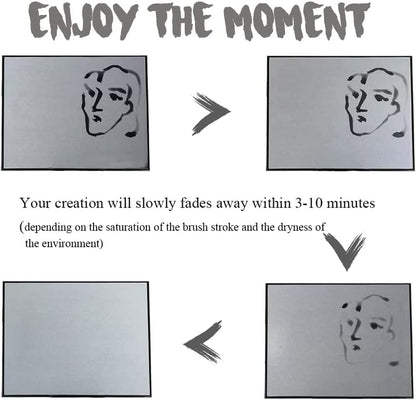 Inkless Water Drawing Board with Zen Garden and Sand Sphere, Buddha Water Drawing Board, Zen Meditation Board, Zen Sand Tray Therapy Kit for Relaxation and Meditation